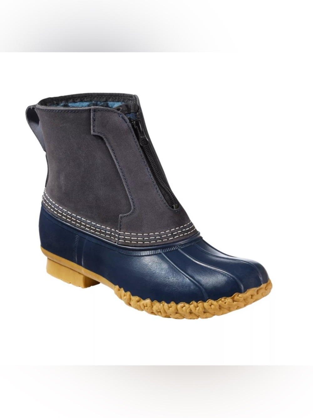 L.L. Bean Boots Primaloft Insulated 7” Fleece Lined Zip Duck Sold Out Women 8
